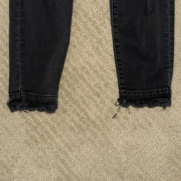 Frame Le High Skinny Ripped Black Jeans Size 27 - Picture 3 of 7